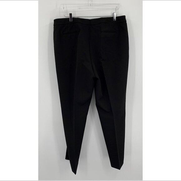 Anne Klein Contour stretch Bowie pants trousers ankle black tapered leg new 16 - Picture 4 of 5